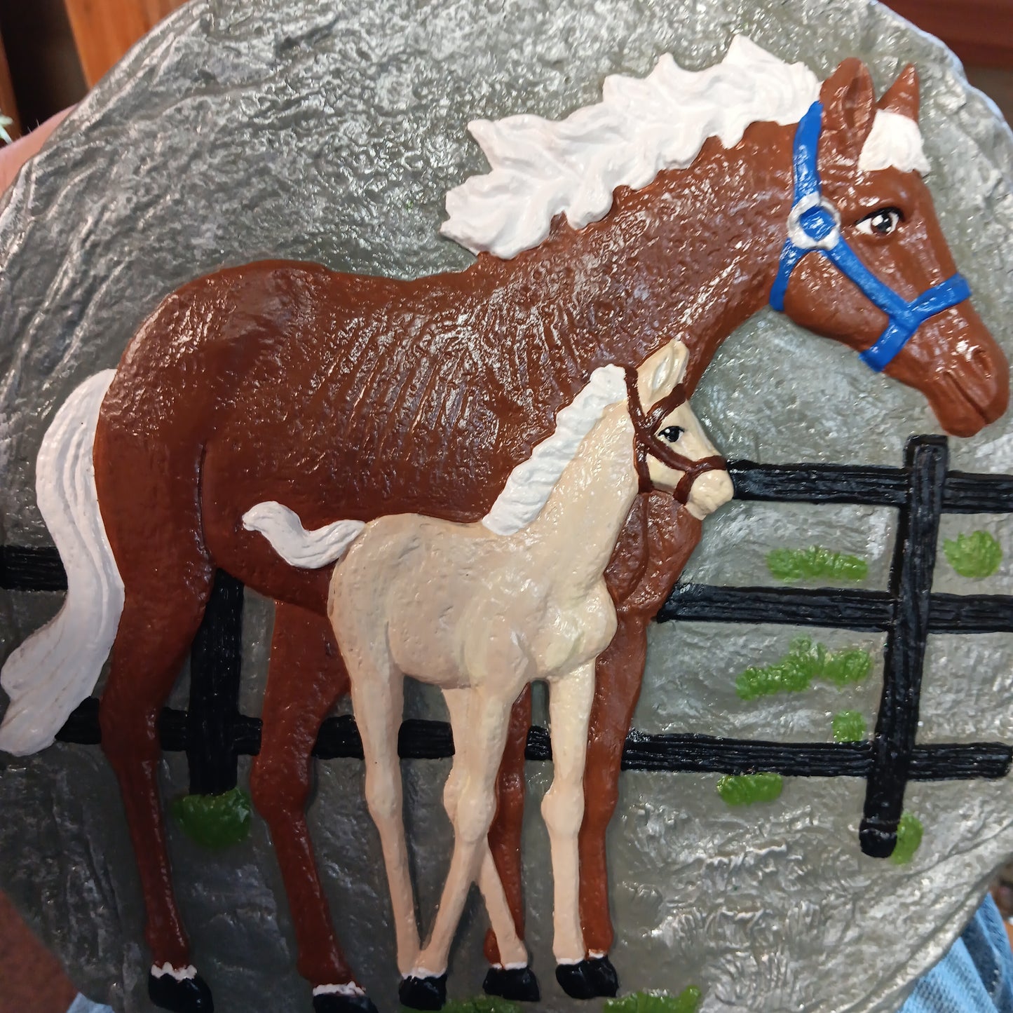 Painted horse plate