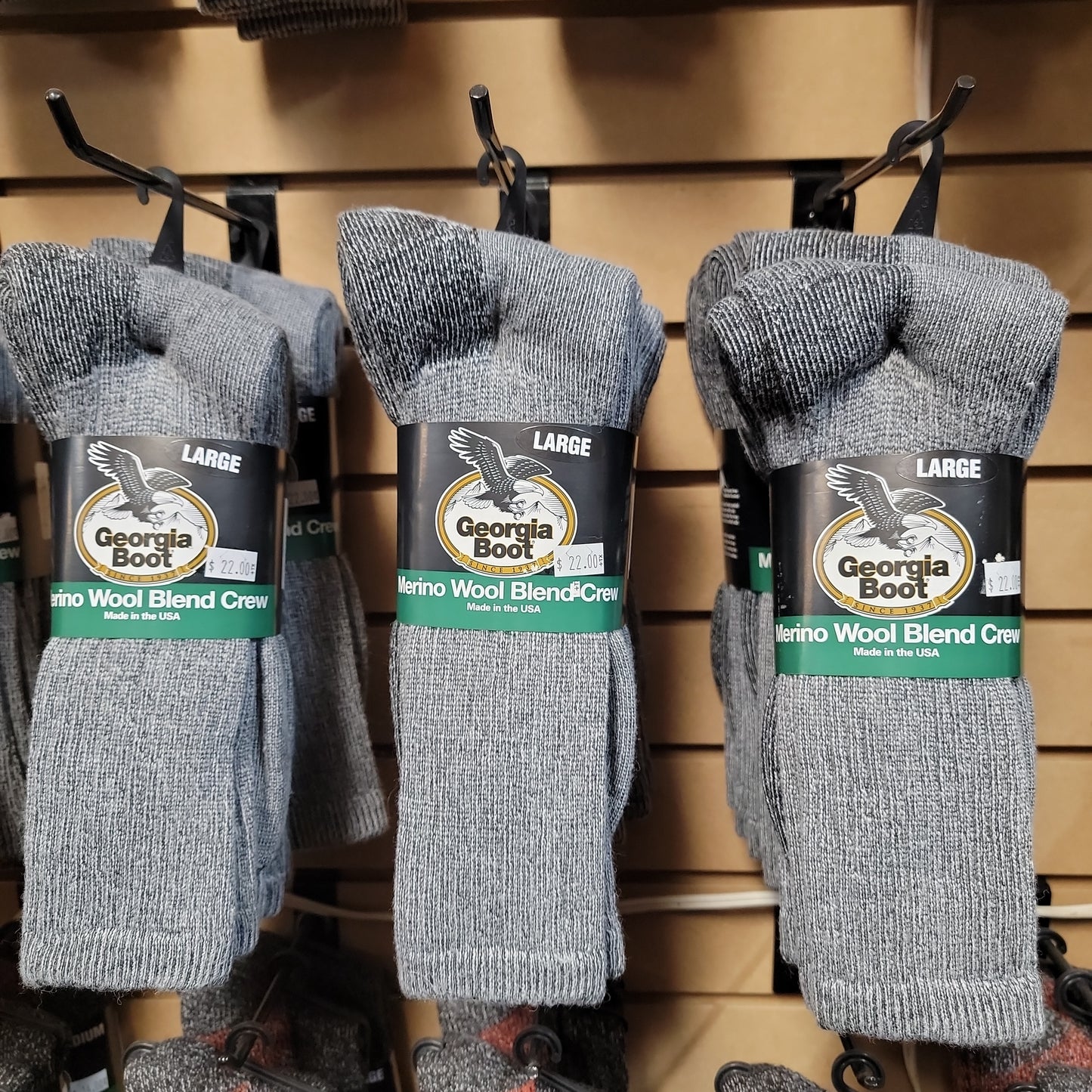 Merino Wool Blend Crew-GRAY :GB9383