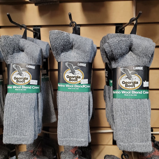 Merino Wool Blend Crew-GRAY :GB9383