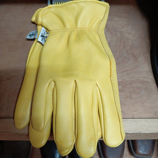 HDX DEERSKIN GLOVES-YELLOW :H2110408