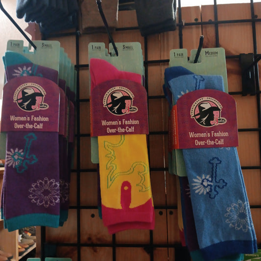 Justins-womens fashion over-the-calf-sox9529