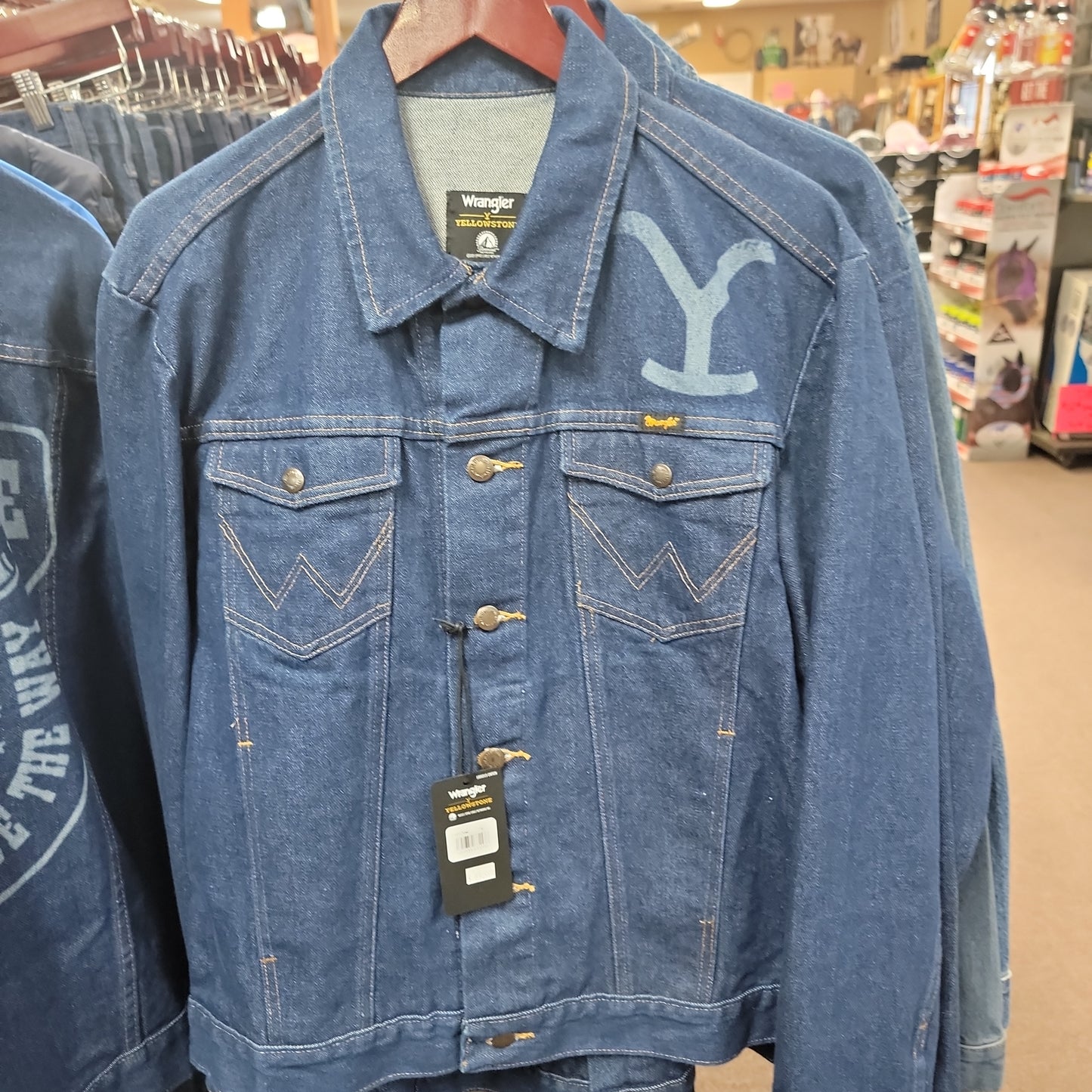 Wrangler Jean Jacket-BLUE M 112317062