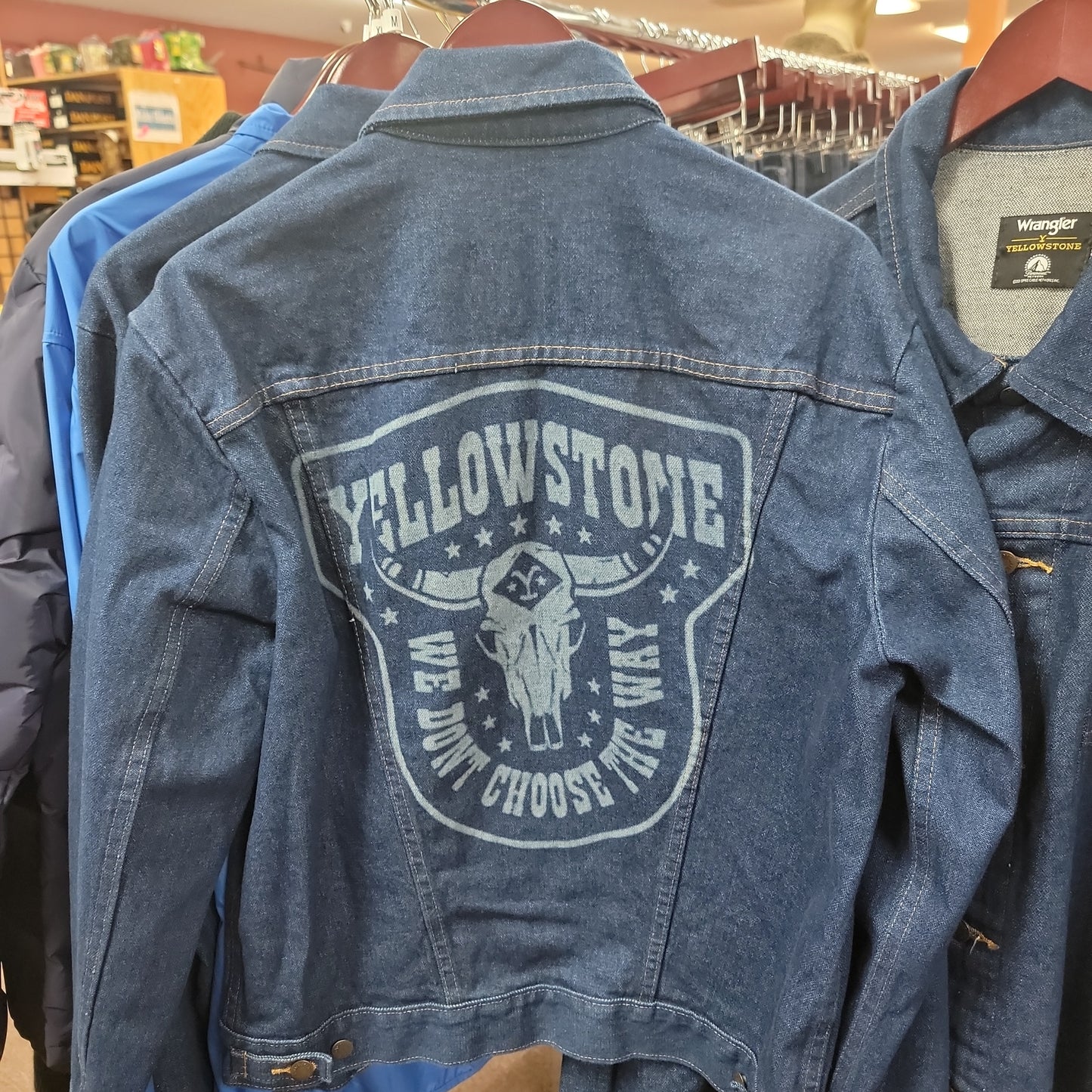 Wrangler Jean Jacket-BLUE M 112317062