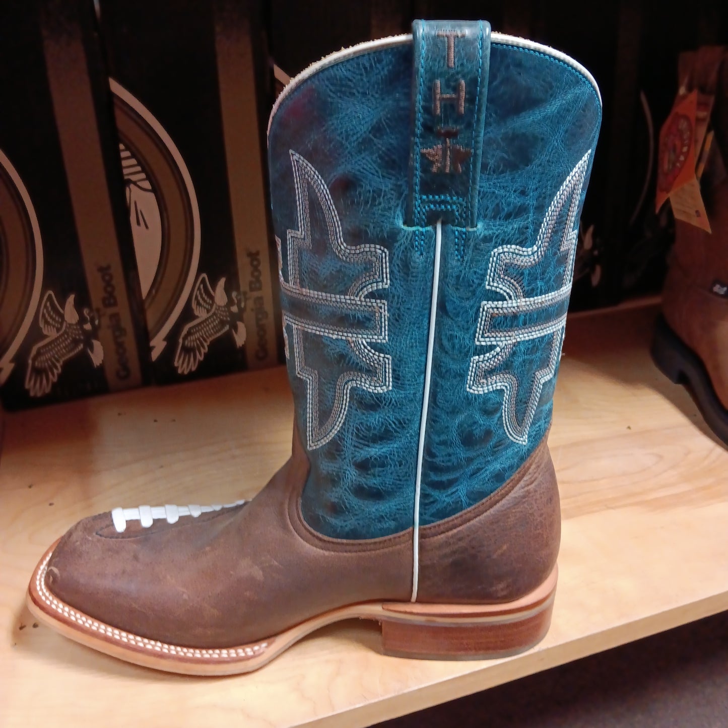 Boots - Mens Tin Haul Football-Blue 65722