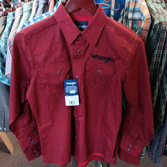 Wrangler - Boys shirt-RED BP135OR