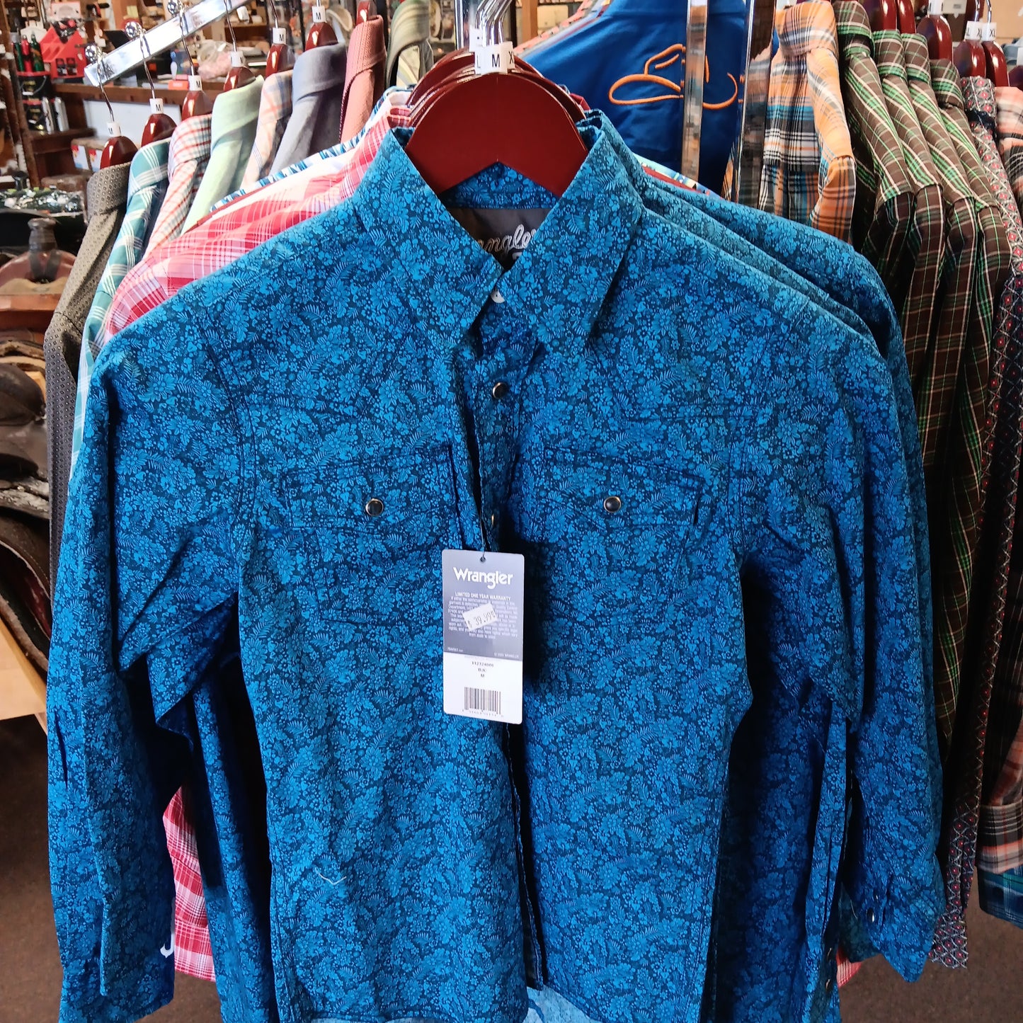 WRANGLER BOYS AC SHIRT-BLUE 112324808