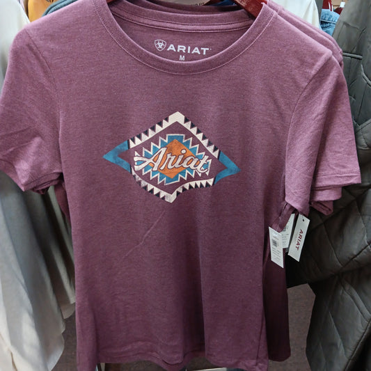 WMNS ARIAT SOL SHIRT-BURGUNDY 10040959