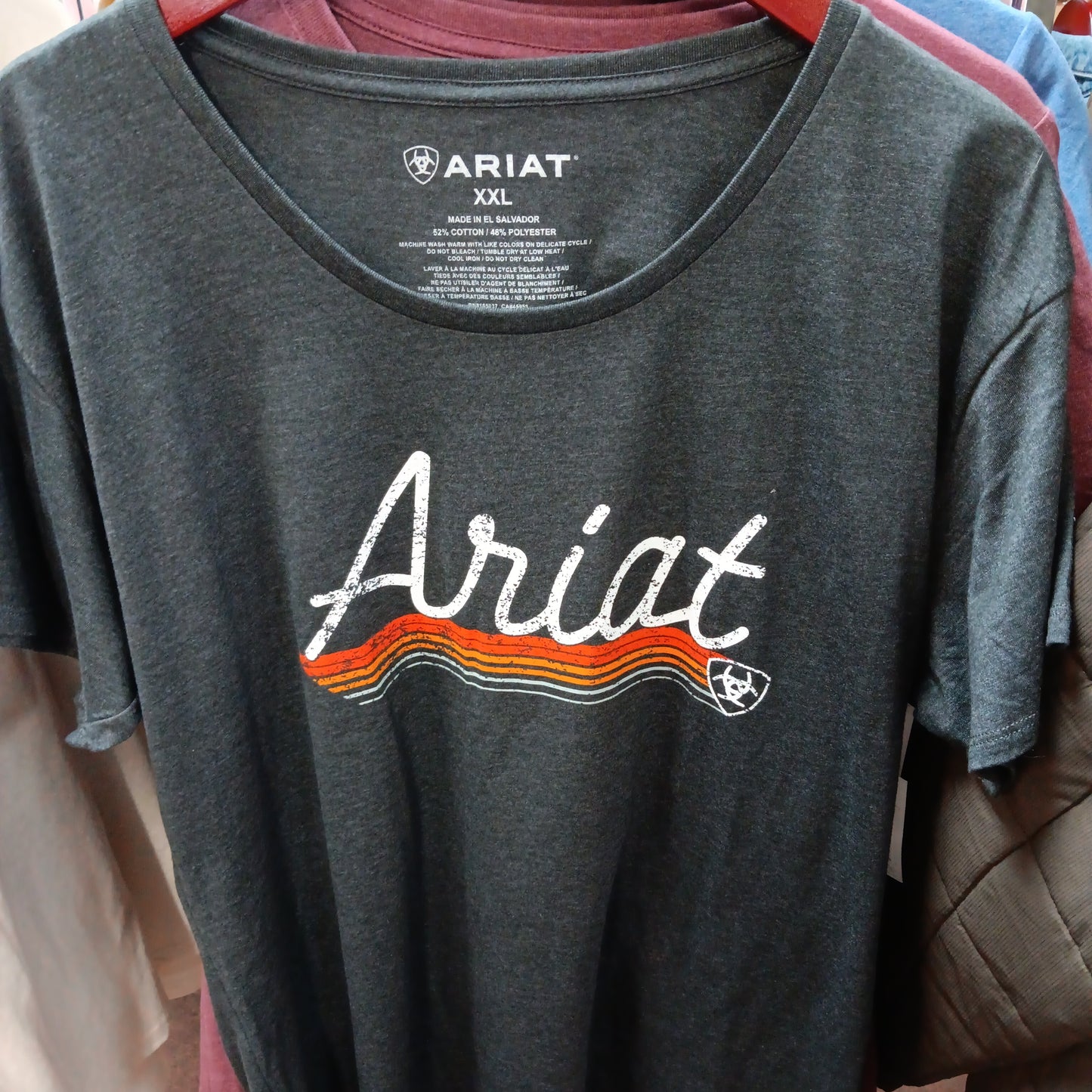 WMNS ARIAT SOL SHIRT-BURGUNDY 10040959