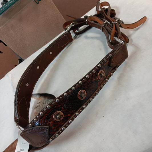 Double J saddlery snakeskin breast collar