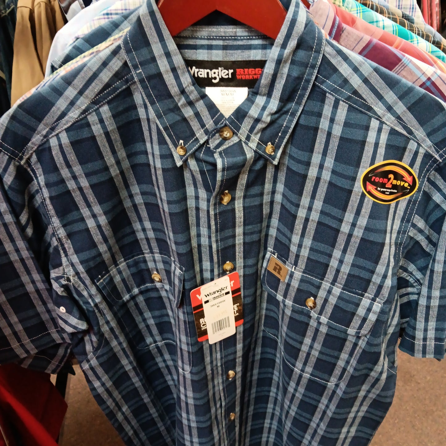 Mens short sleeve Wrangler Western shirts