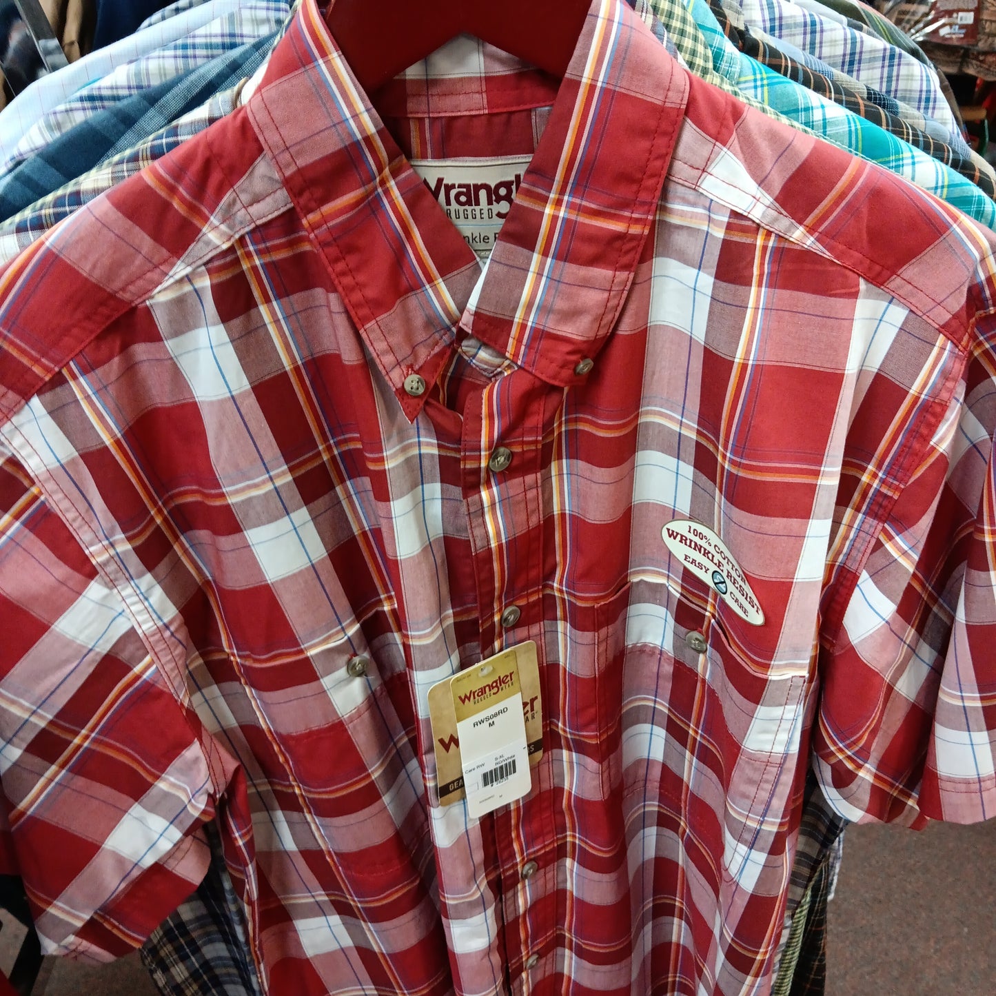 Mens short sleeve Wrangler Western shirts