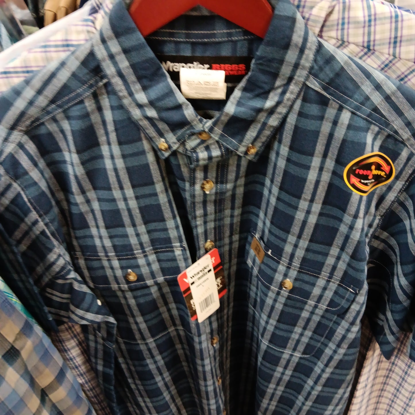 Mens short sleeve Wrangler Western shirts