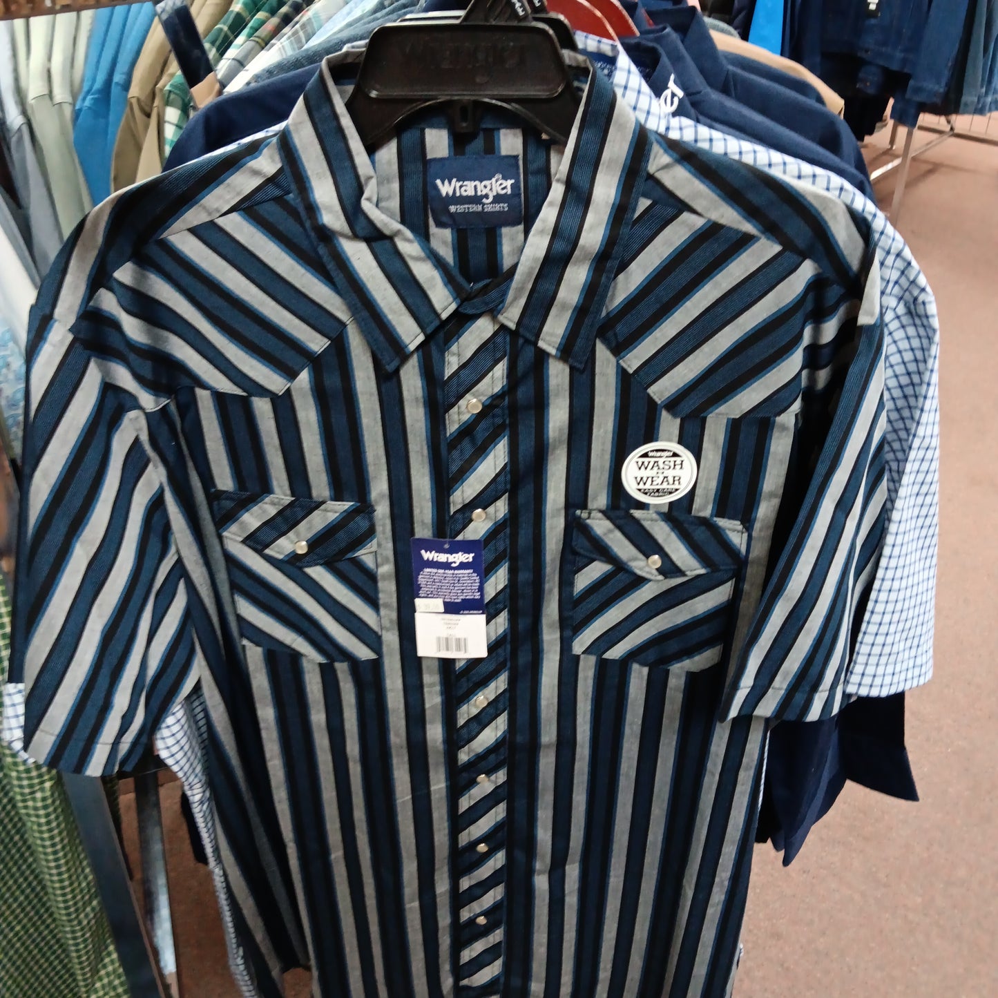 Mens short sleeve Wrangler Western shirts