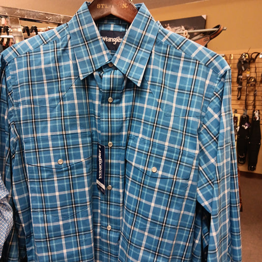 MENS WRANGLER SNAP SHIRT LONGSLEEVE 112317085