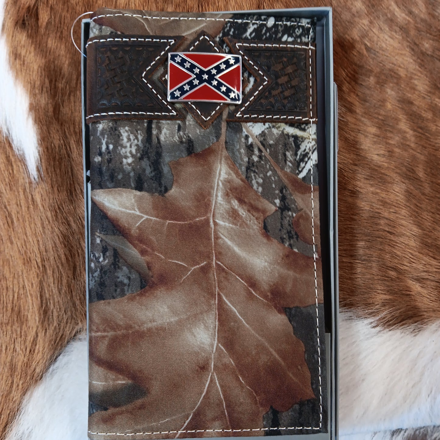 Mens Nocona wallet Rodeo rebel flag N54362222