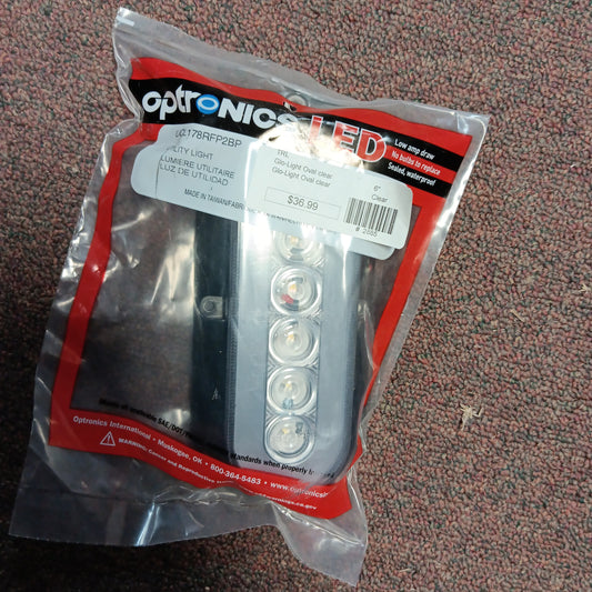 Glo-Light Oval clear-Clear : 6"