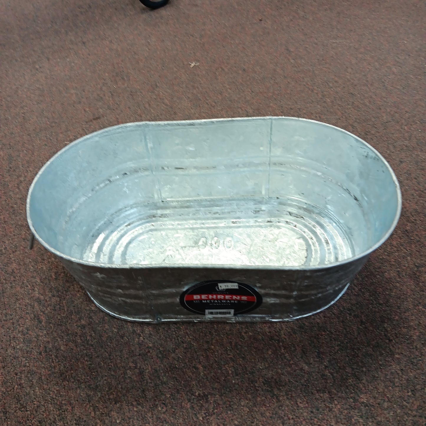Oval tub galvanized-galv : small
