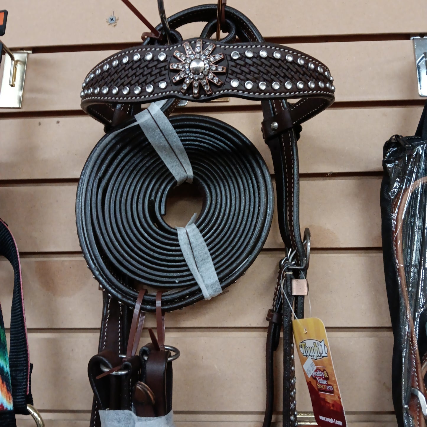 PC HEAD STALL AND REINS SET-SPUR ROWEL