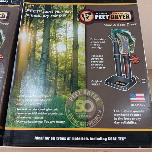 Peet Footwear Dryer-brown box