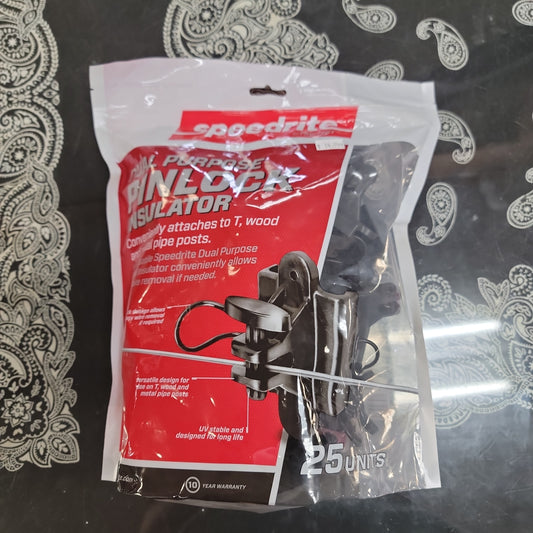 T-Post pin lock insulator-Black