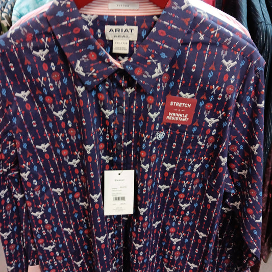 WMNS ARIAT KIRBY TRIBAL SHIRT-TRIBAL : XXL