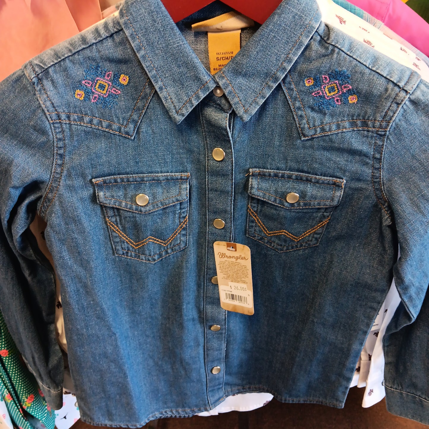 Wrangler Girls Shirt-blue : S