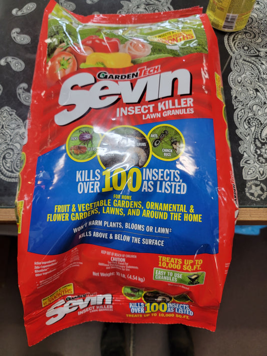 SEVIN 2% GRANULAR-RED : 10 LBS