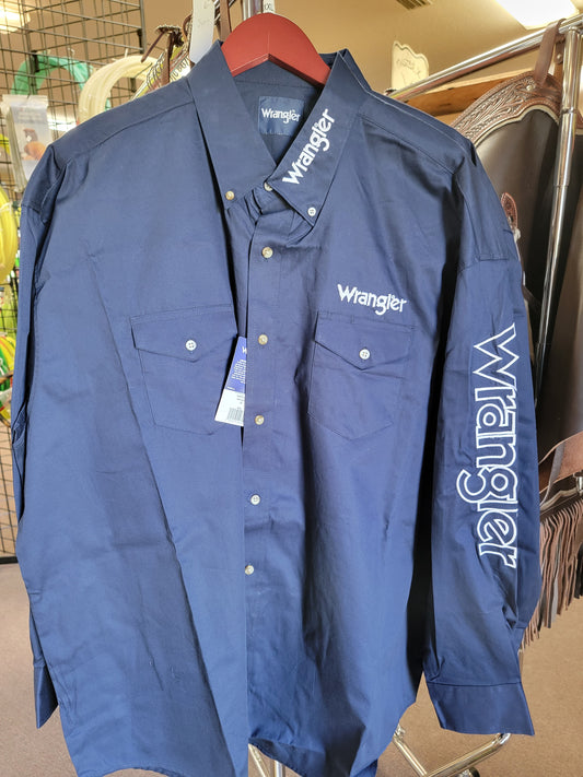 Wrangler men's logo long sleeve shirt 10MP2327N