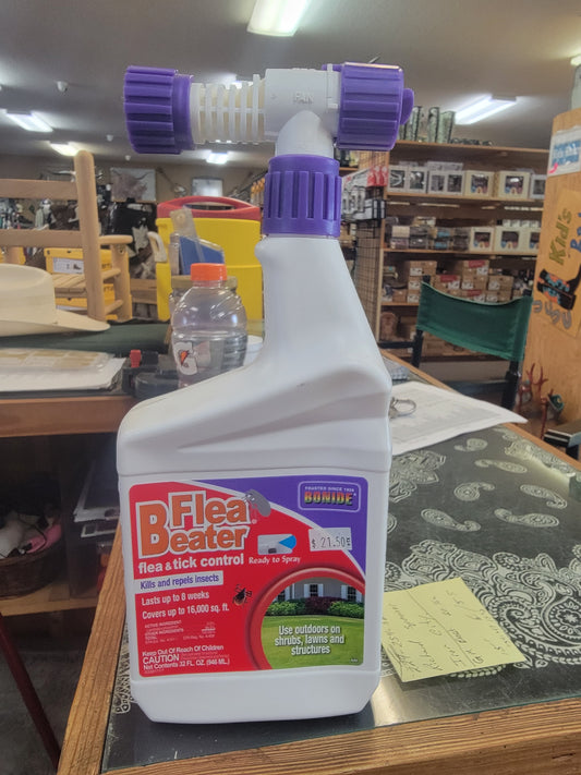 Flea Beater Flea and tick spray-Bottle : 32 OZ
