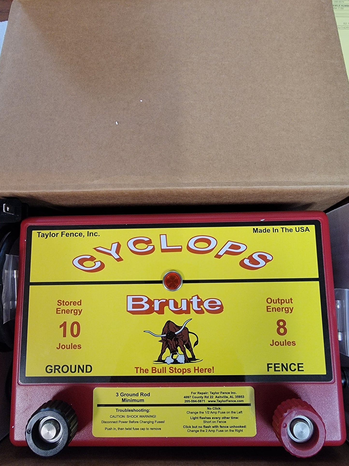 Cyclops electric fence charger