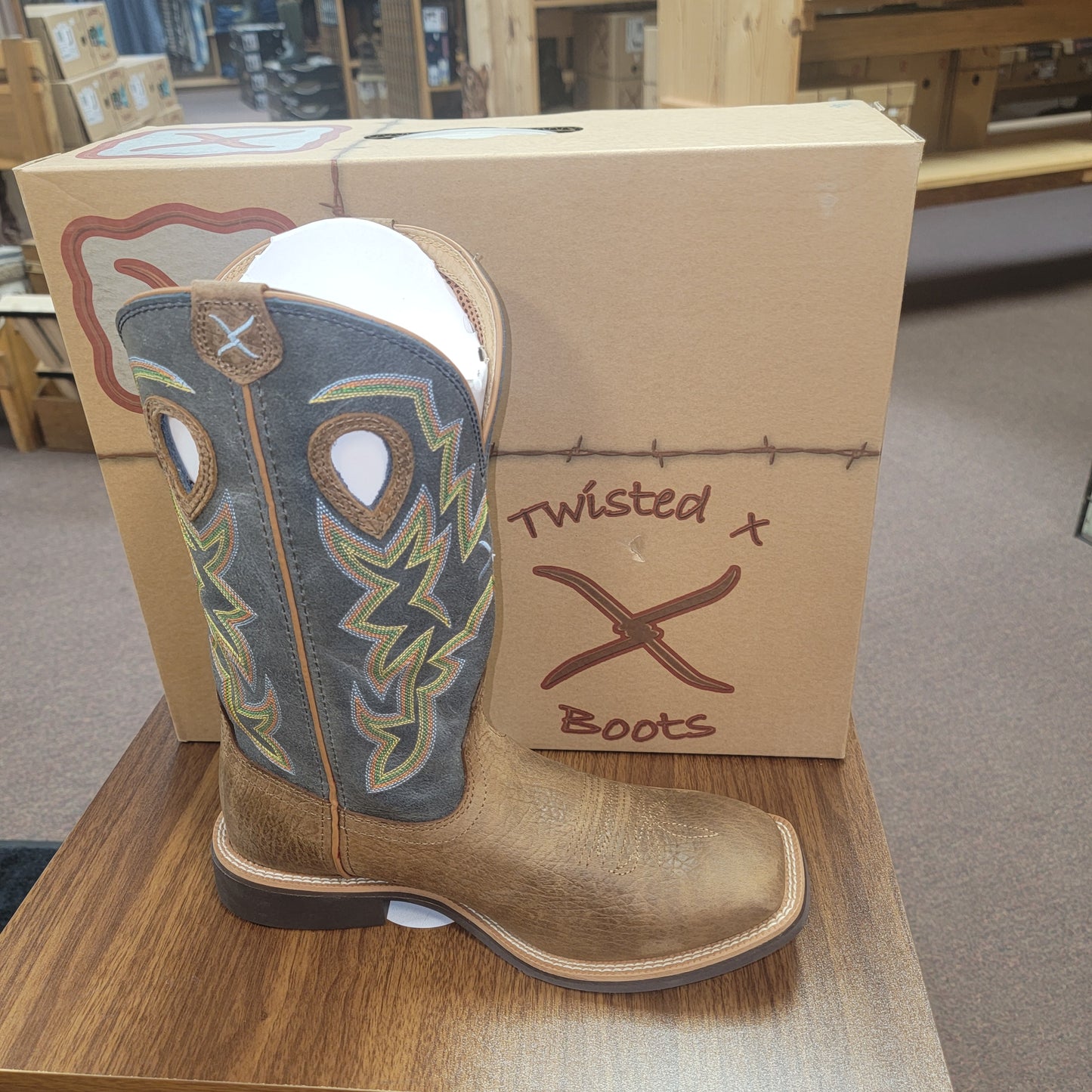 Boots - Twisted X 12'' Top Hand-Pnut/Navy MTH0026