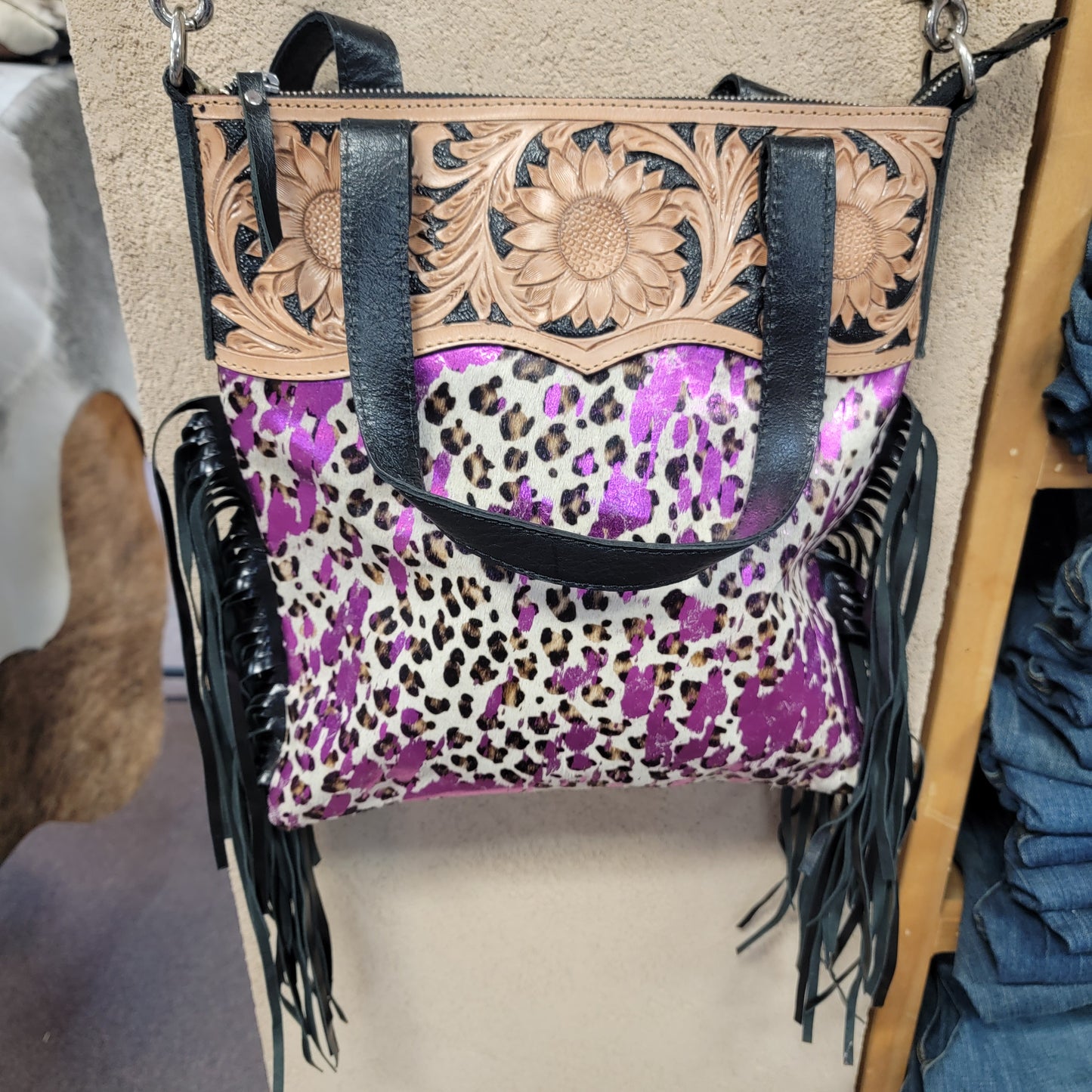 Ladies cow Hide purse