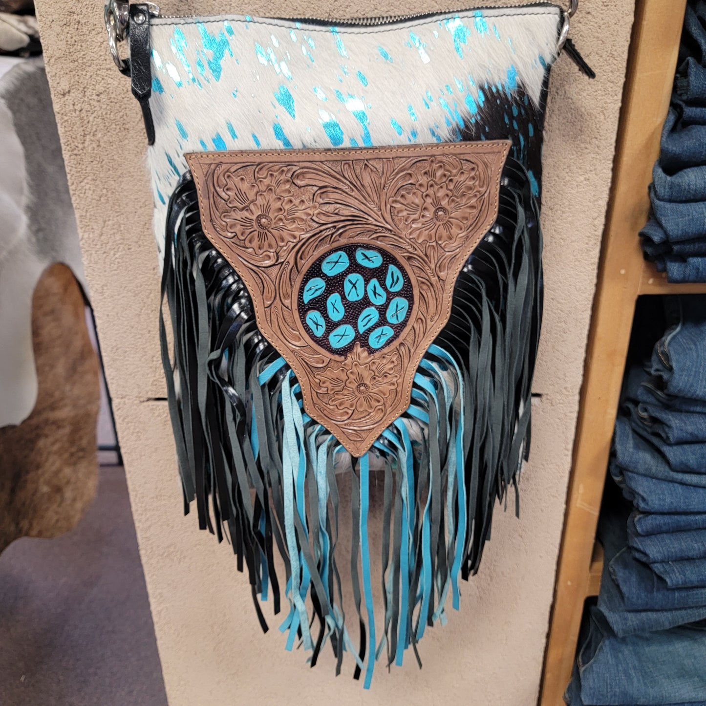 Ladies cow Hide purse