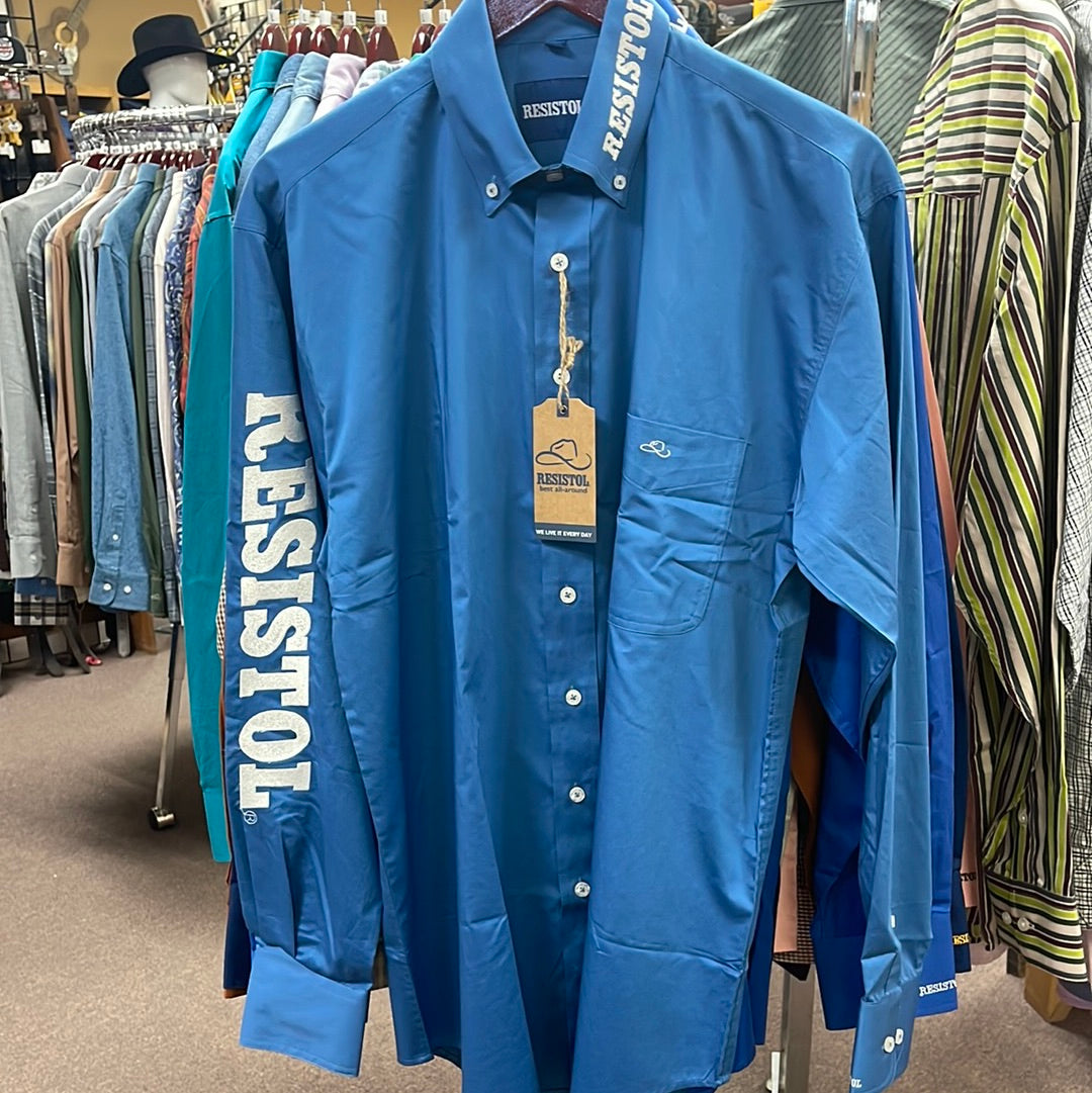 Mens Long Sleeve Resistol shirt-LS : L