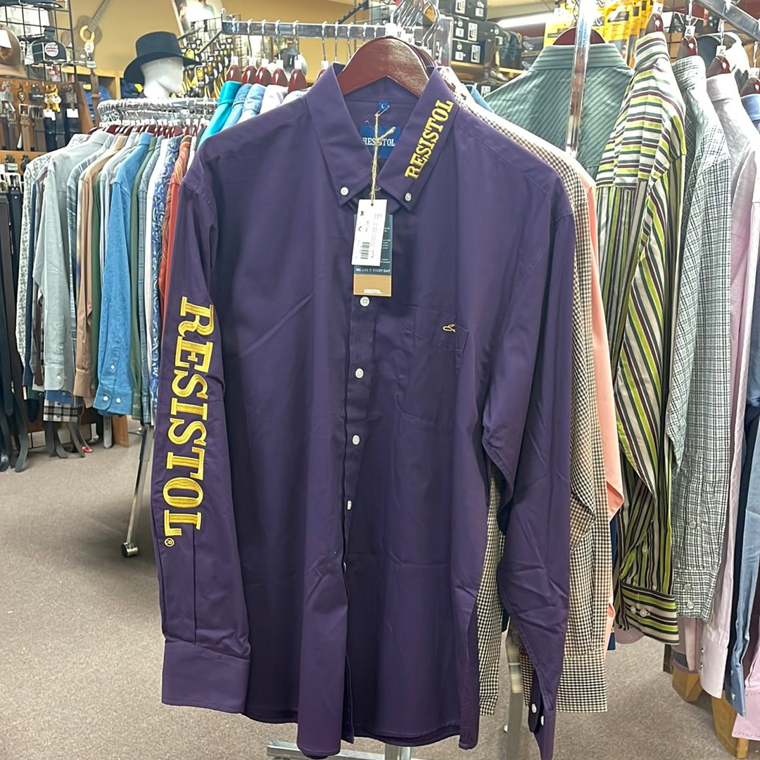 Mens Long Sleeve Resistol shirt-LS : L