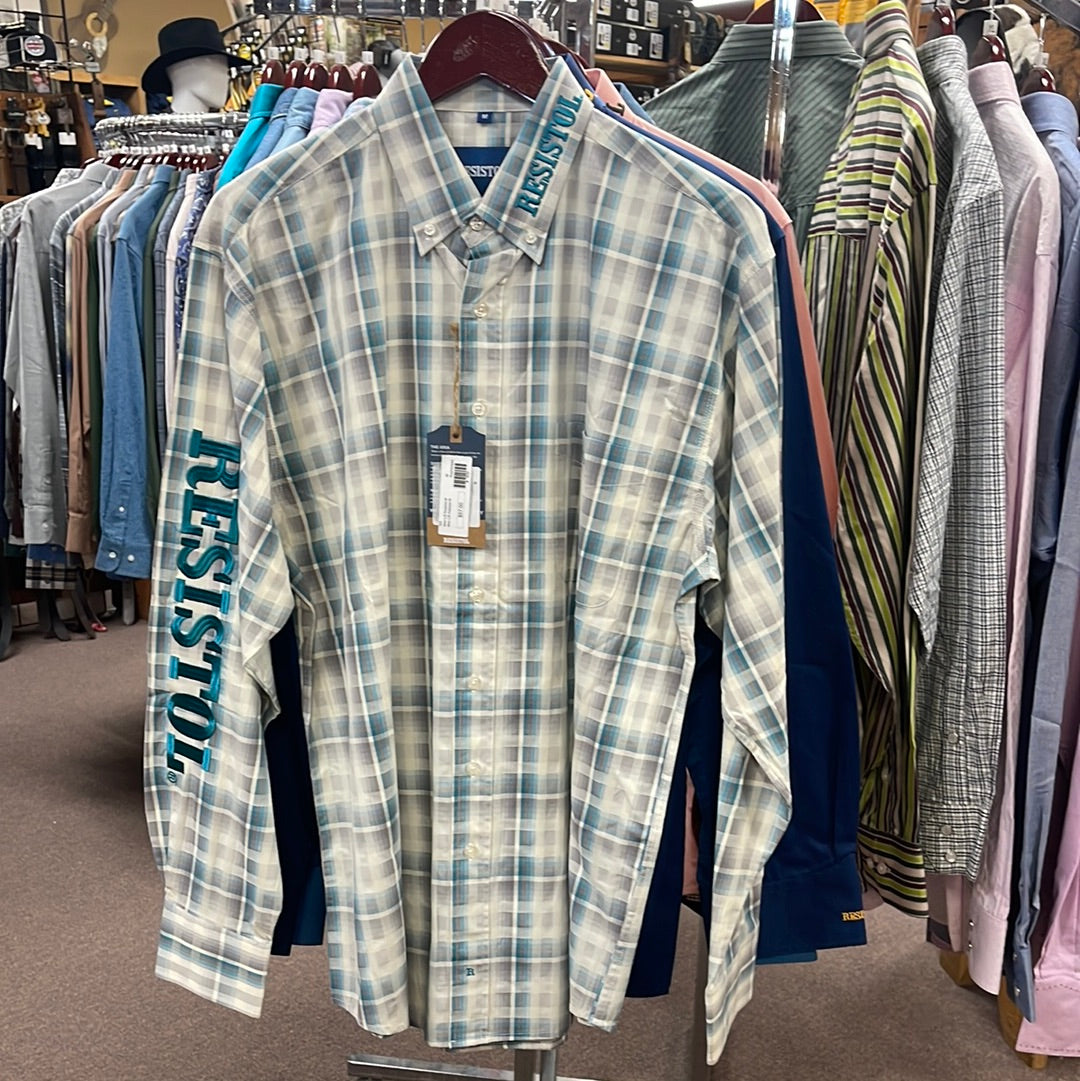 Mens Long Sleeve Resistol shirt-LS : L