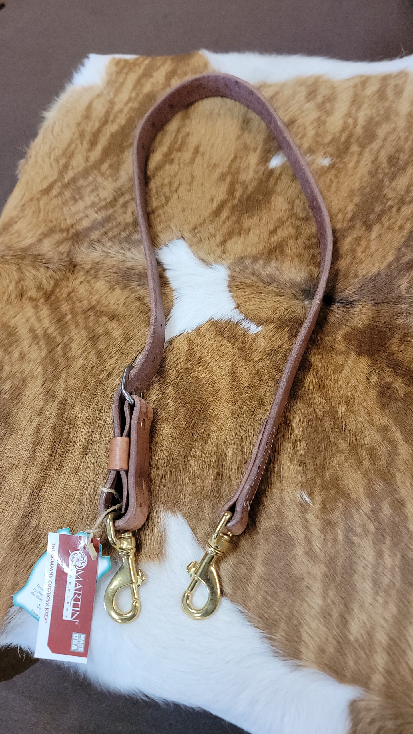 Tie down 1" harness leather TD1H