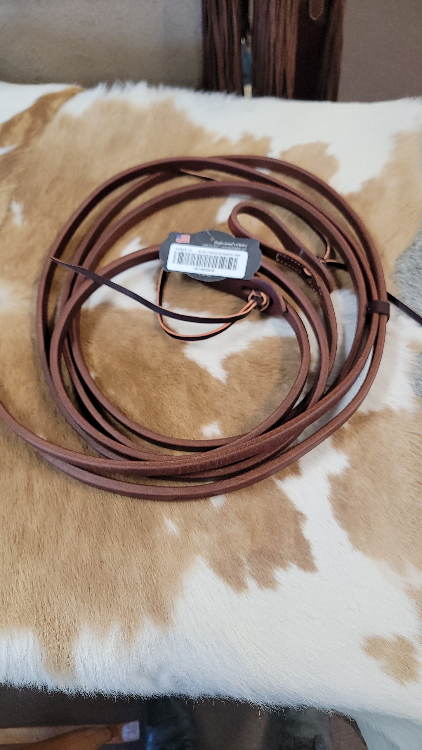 PC RH pineapple knot split reins RH7062HO