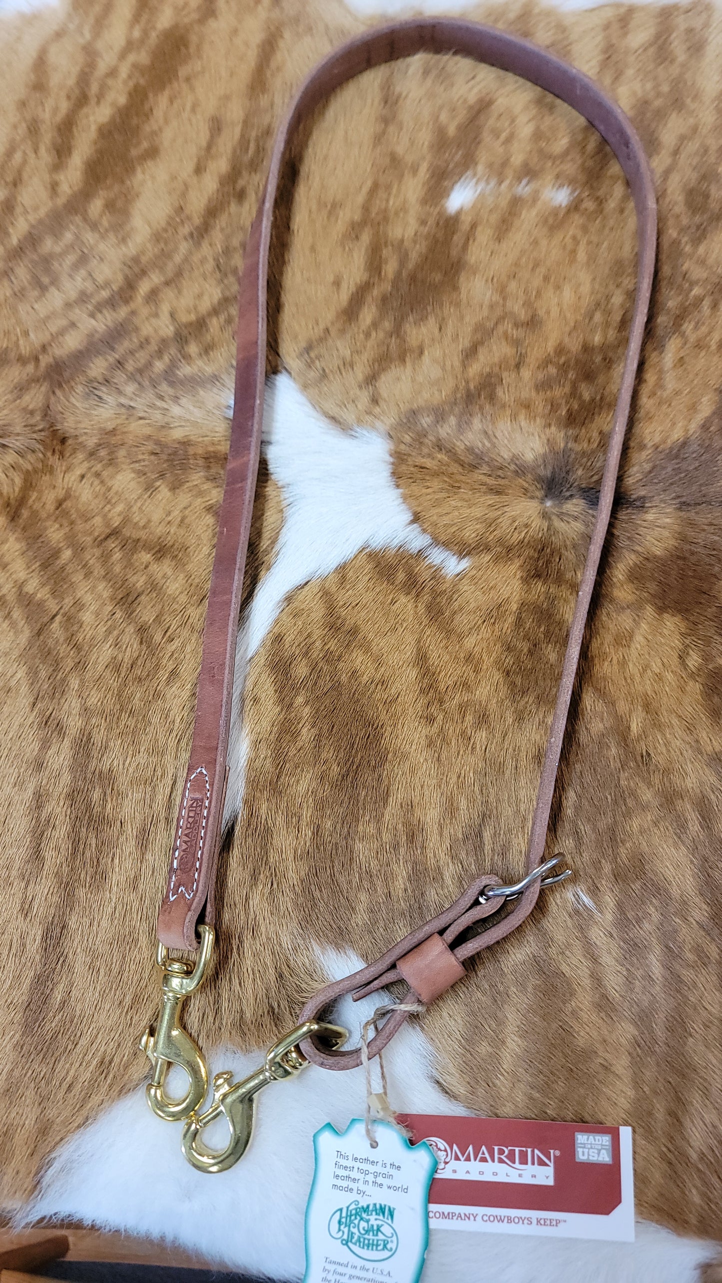 Tie down 3/4" harness leather TD34H