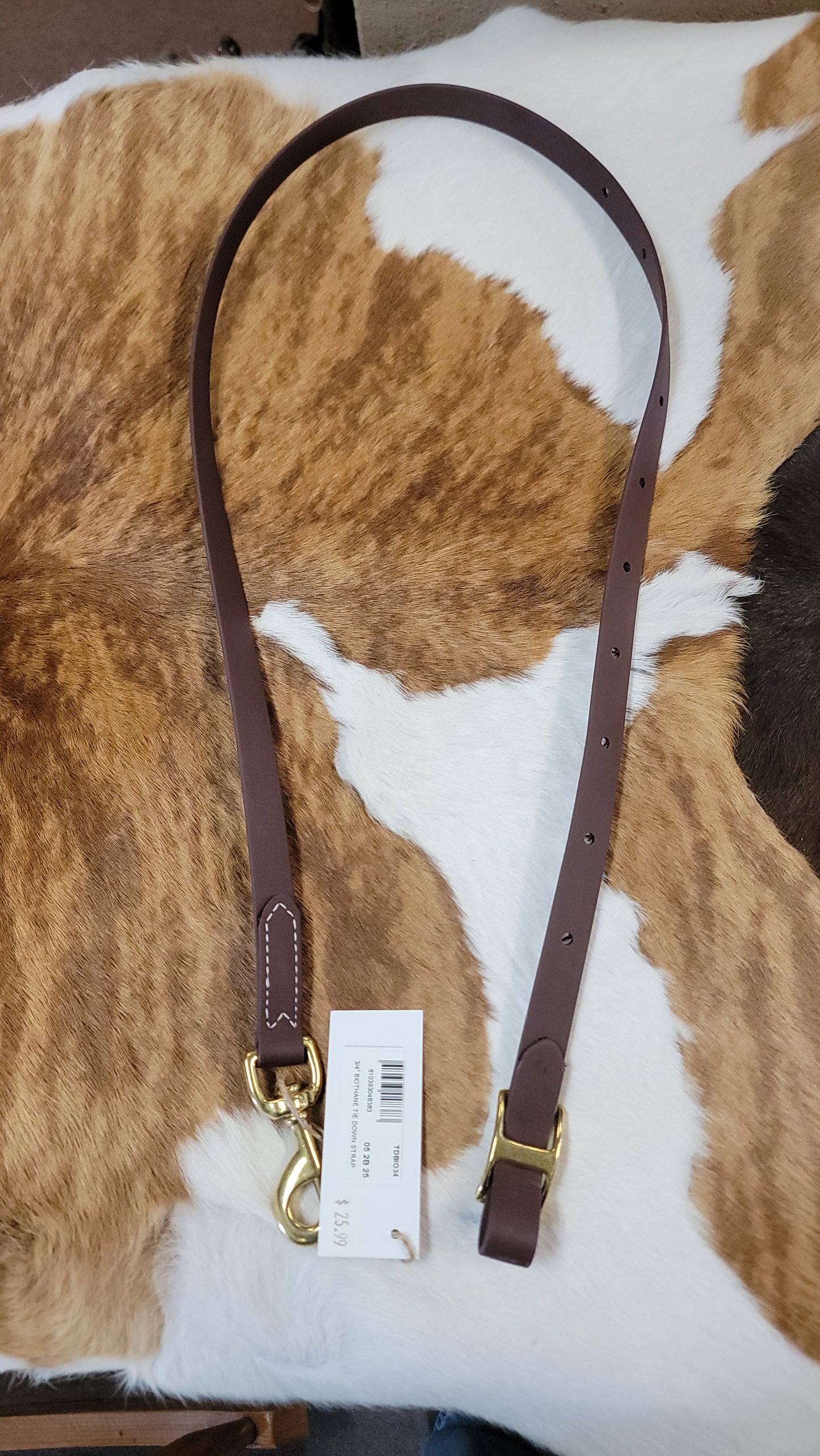 Tie down strap 3/4" biothane TDBIO34