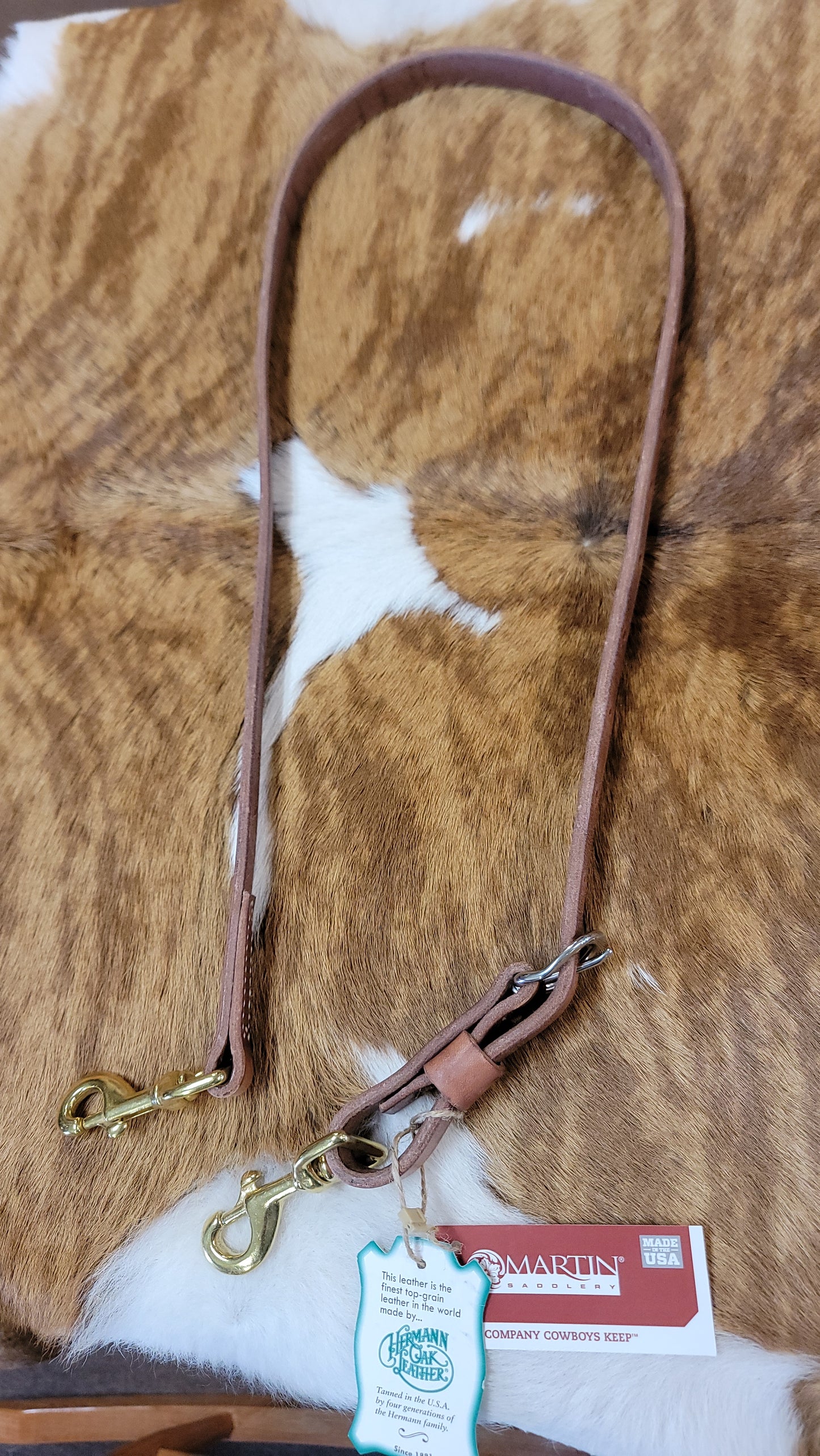 Tie down 3/4" harness leather TD34H