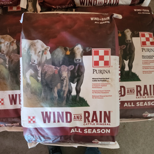 Purina Wind and Rain All Season Mineral-Red : 50#