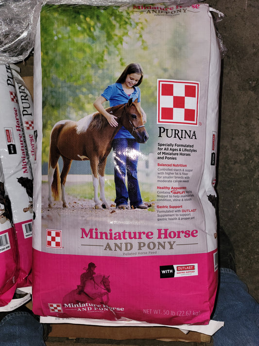 Purina Mini horse feed-bag : 50 lb 3007261-506