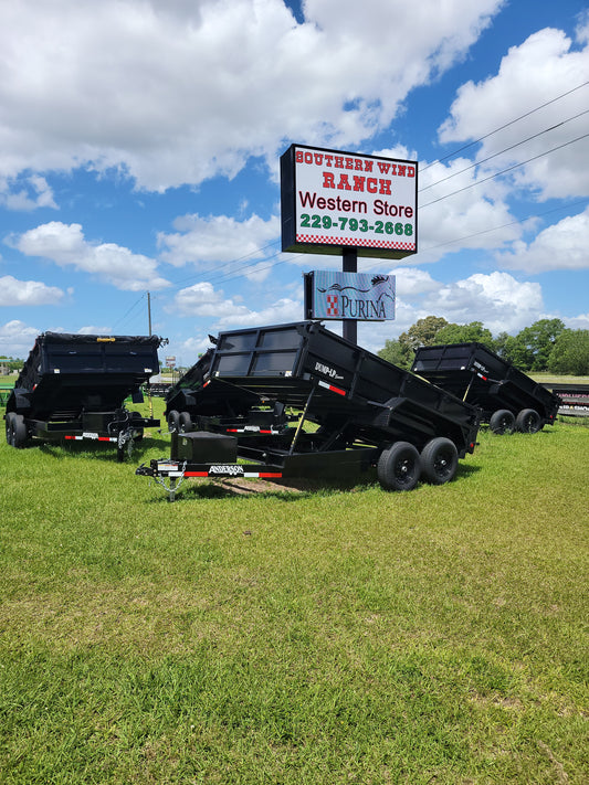 Anderson 10ft 3Ton Dump trailer-black : 7 x 10