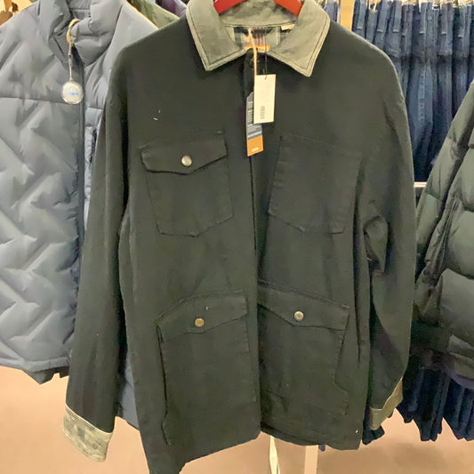 Mens Soft Shell Jacket-Blue : L