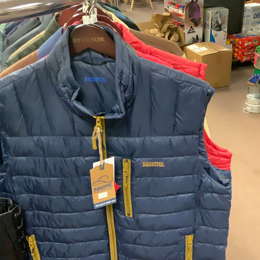MENS RESISTOL VEST-INDIGO : L