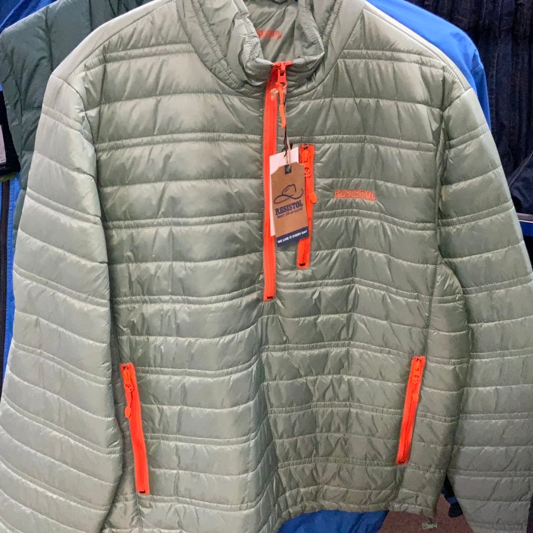 Mens Primaloft Jacket-Green : XL